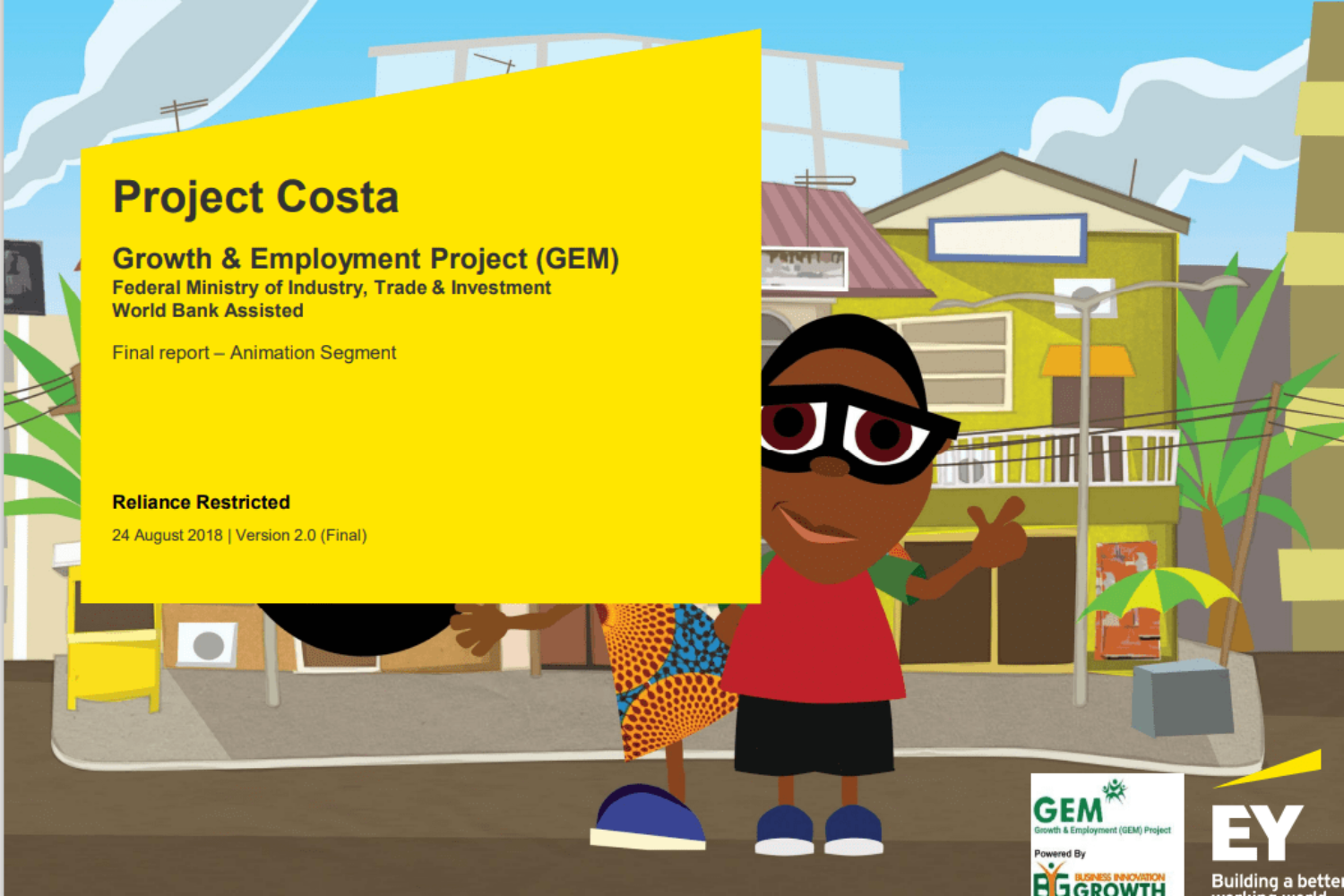 Project Costa Report Front Page Image