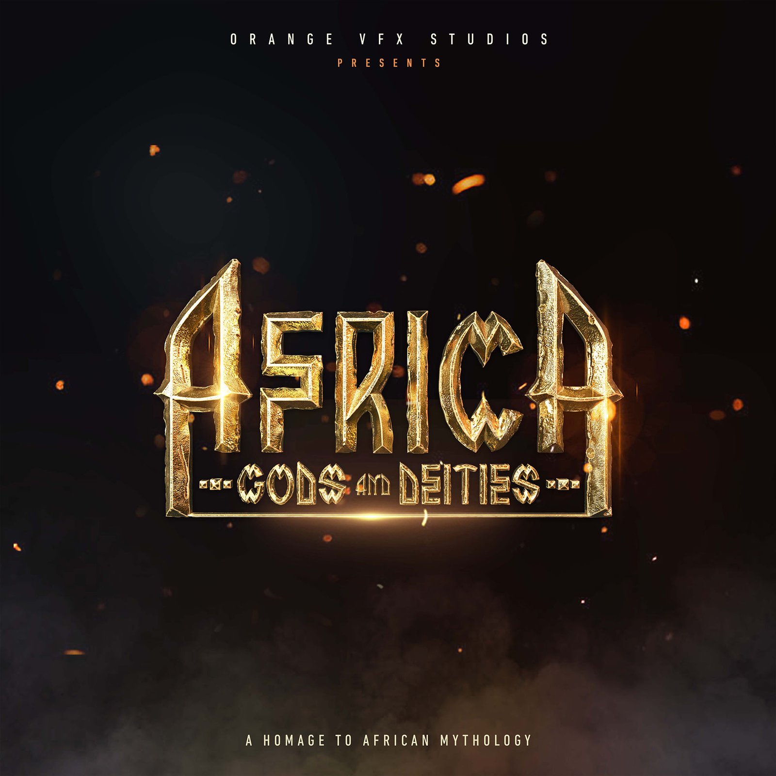 Africa gods and deities logo orange vfx africa mythology