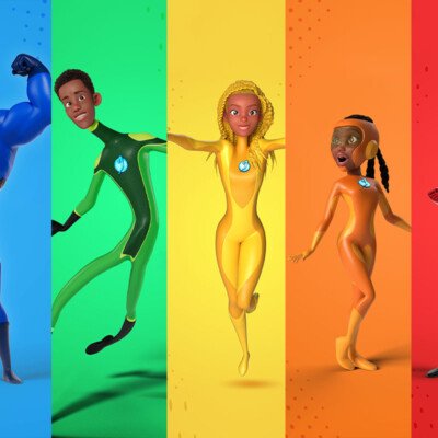 Excited serious professional using VR glasses for project developing. Man wearing virtual reality headset, touching air, gesturing. Interactive technology concept