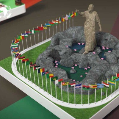 Excited serious professional using VR glasses for project developing. Man wearing virtual reality headset, touching air, gesturing. Interactive technology concept